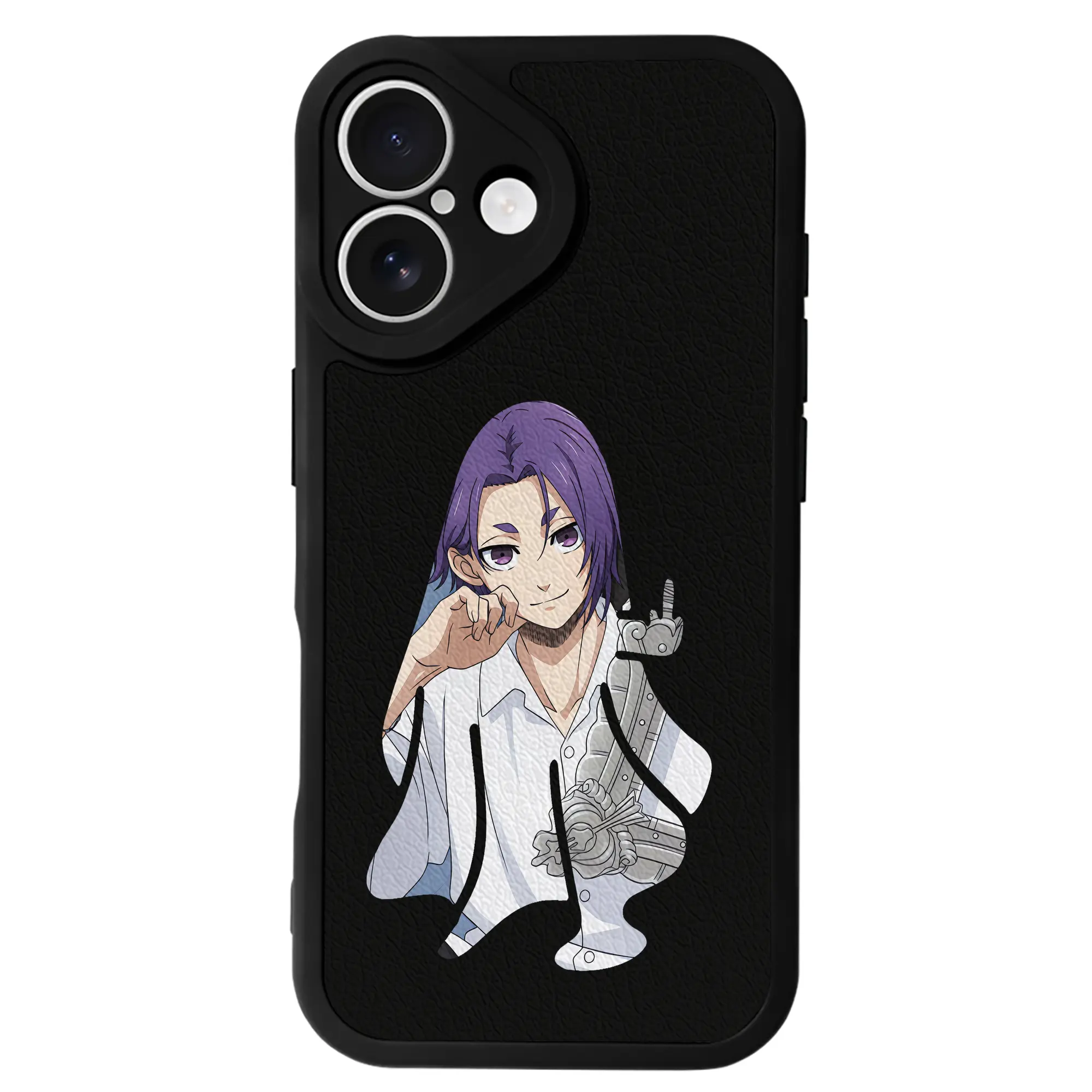 ブルーロック グッズ 御影 玲王 - IPhone 16シリーズ対応 ・ シリコンスマホケース ・ レザー調 ・ 高精度フィット ・ 耐衝撃 ・ ワイヤレス充電対応 ・ 精密カット